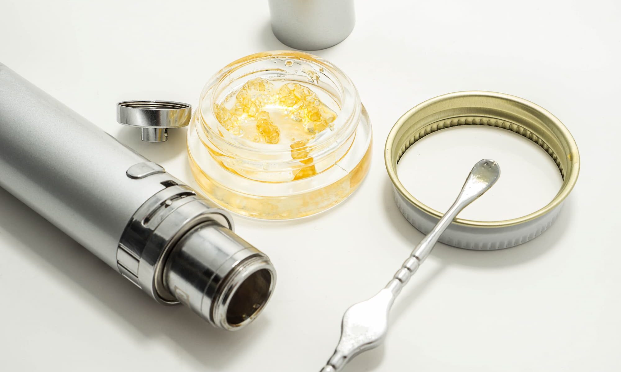 an image of several tools used for cannabis concentrates